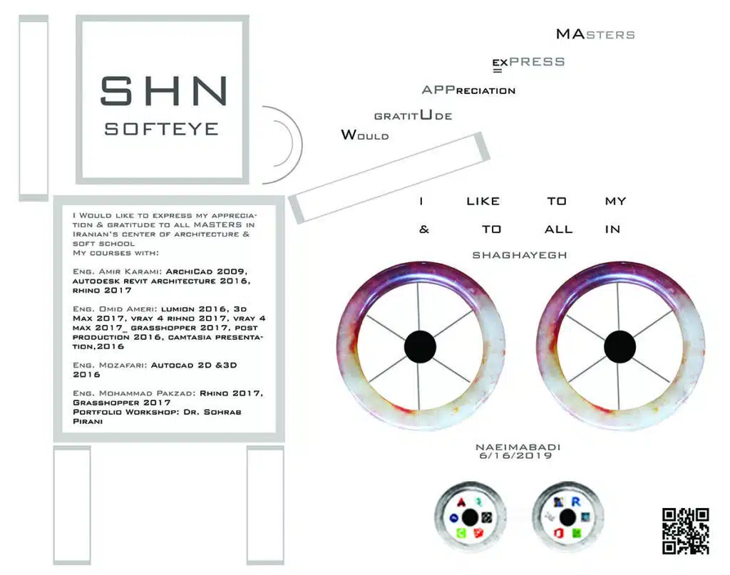 SHAGHAYEGH NAEIMABADI SOFTWARE COURSES IN CENTER OF ARCHITECTURE AND SOFT SCHOOL AND SHAGHAYEGH SOFT EYE SUPERVISOR